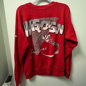 LF Vintage Silver Star Patch Sweatshirt (University of Wisconsin-Madison)
